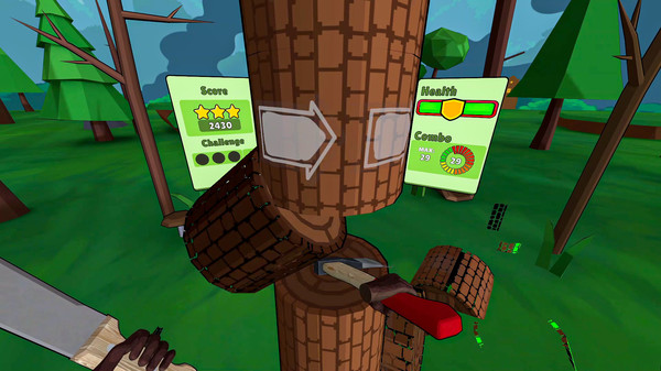 [免费VR游戏下载] 拿起斧头，砍树，打破纪录(Timberman VR)