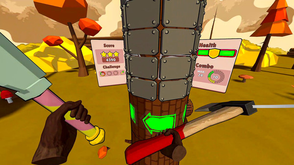 [免费VR游戏下载] 拿起斧头，砍树，打破纪录(Timberman VR)