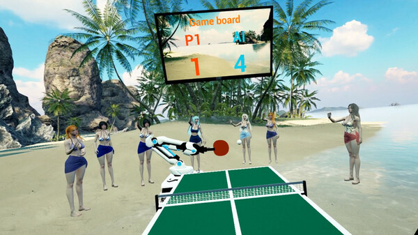 [VR游戏下载] 沙滩乒乓宝贝VR（Beach Ping Pong Babes VR）